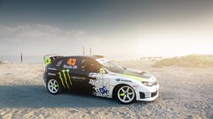 Ken Block subaru impreza Car rally cars colored wheels