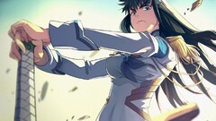 Kill la Kill Kiryuin Satsuki blue eyes black hair