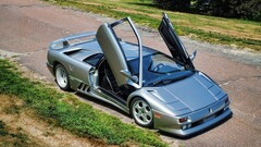 lamborghini diablo Car coupe grey cars Sports Car high angle
