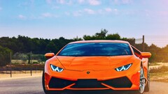 Lamborghini Lamborghini Huracán LP610-4 Car orange cars vehicle