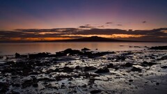 landscape Auckland beach rock New Zealand