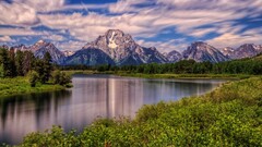 landscape Lake grand teton national park mount moran Mountains