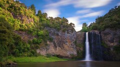 landscape nature waterfall Hunua Ranges New Zealand