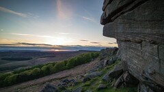 landscape rock building old building