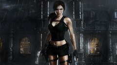 lara croft tomb raider video games dark hair
