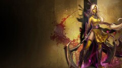 League of Legends Akali fantasy girl video games PC gaming dress