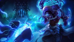 League of Legends Thresh video games cyan blue