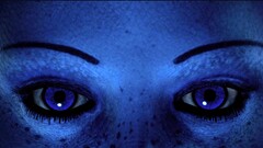 Liara T'Soni blue skin mass effect video games
