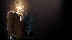 lightbulb digital art suits light bulb Men abstract tie electric