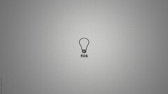 lightbulb Simple Background gray background