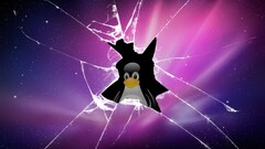 Linux computer tux macos