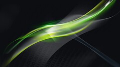 linux mint Linux numbers waveforms green. light computer