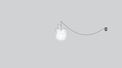 logo lightbulb artwork Minimalism Simple Background