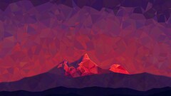 low poly Mountains abstract poly digital art