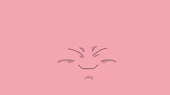 Majin Buu Anime Minimalism face Simple Background