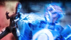 mass effect asari Liara T'Soni video games biotics cyan