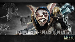 meepo Dota 2 video games Typography