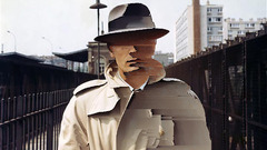 Men digital art face hat glitch art frontal view