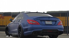 mercedes benz cls Car blue cars vehicle numbers