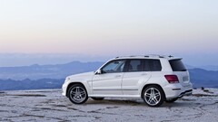 Mercedes GLK white cars Car vehicle Mercedes-Benz