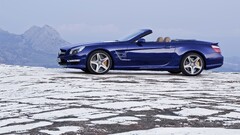Mercedes SL 65 AMG Car Mercedes-Benz blue cars vehicle