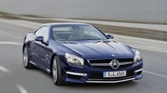 Mercedes SL 65 AMG Mercedes-Benz Car blue cars vehicle