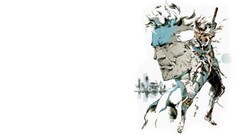 metal gear metal gear solid solid snake Raiden artwork cyan