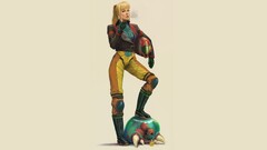 metroid samus aran Simple Background white background helmet