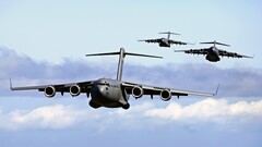 military aircraft airplane sky jets C-17 Globmaster military