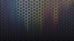Minimalism beehive patterns grid digital art