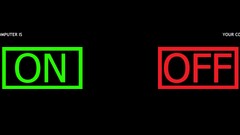 Minimalism black computer Simple Background Typography