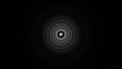 Minimalism circle black mandala