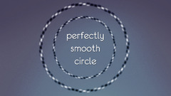 Minimalism circle optical illusion Ambient Typography symmetry