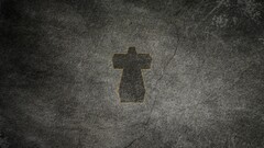 Minimalism justice musician crucifix black grunge artwork
