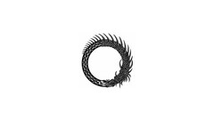 Minimalism ouroboros Simple Background dragon
