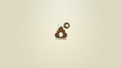 Minimalism poo Simple Background