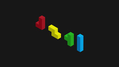 Minimalism tetris video games Simple Background 3d old games