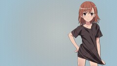 misaka mikoto to aru kagaku no railgun Simple Background Anime