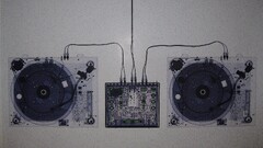 mixing consoles turntables Music Technology gray