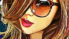 model Women sunglasses digital art women with glasses