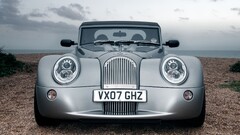 morgan aero silver cars Car vehicle frontal view