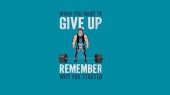motivational working out simple Sport Minimalism blue background
