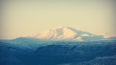 Mountains nature landscape cyan far view