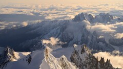Mountains snow winter Mont Blanc