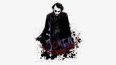 Movies Batman The Dark Knight joker paint splatter MessenjahMatt