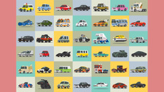 Movies Car collage Herbie Batmobile optimus prime