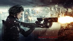 Movies Resident Evil Retribution Milla Jovovich girls with guns