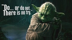 Movies star wars yoda quote jedi Typography dagobah