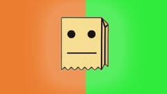 Mr. Fijiwiji Simple Background orange background