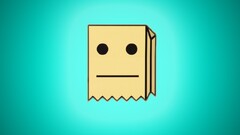 Mr. Fijiwiji Simple Background Turquise Background cyan